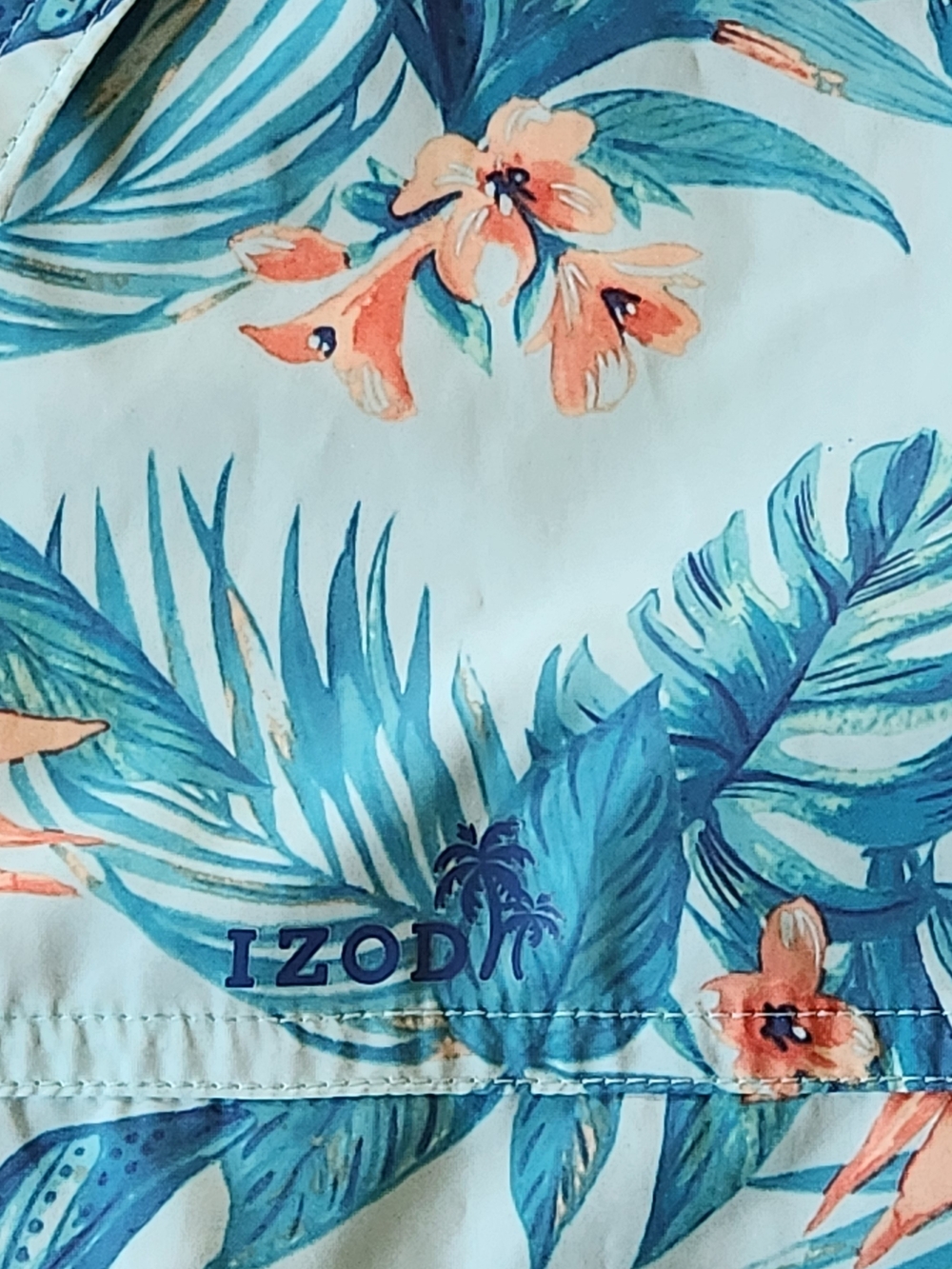 Izod Saltwater Floral Button-Down Shirt with Coral Accents Size 3XL - Picture 12 of 12